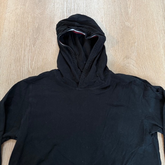 Polo Ralph Lauren Sleepwear Hoodie Mens Medium Black Pullover Long Sleeve Cotton - Picture 5 of 9